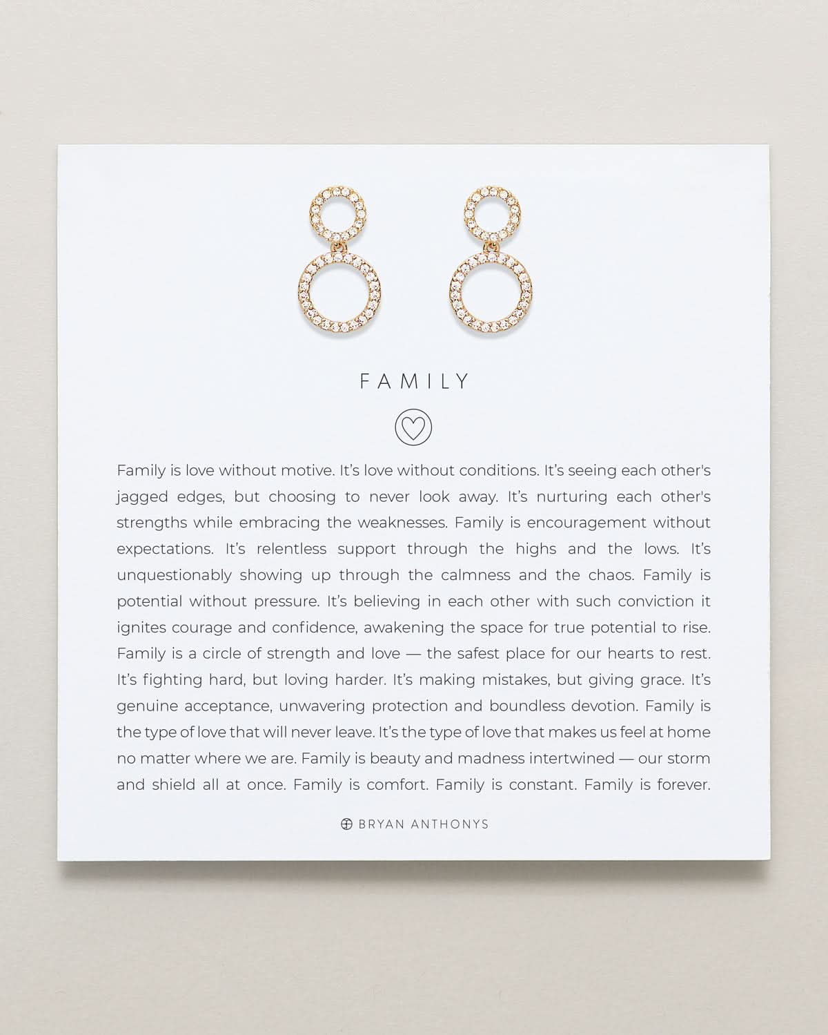 Family Drop Earrings