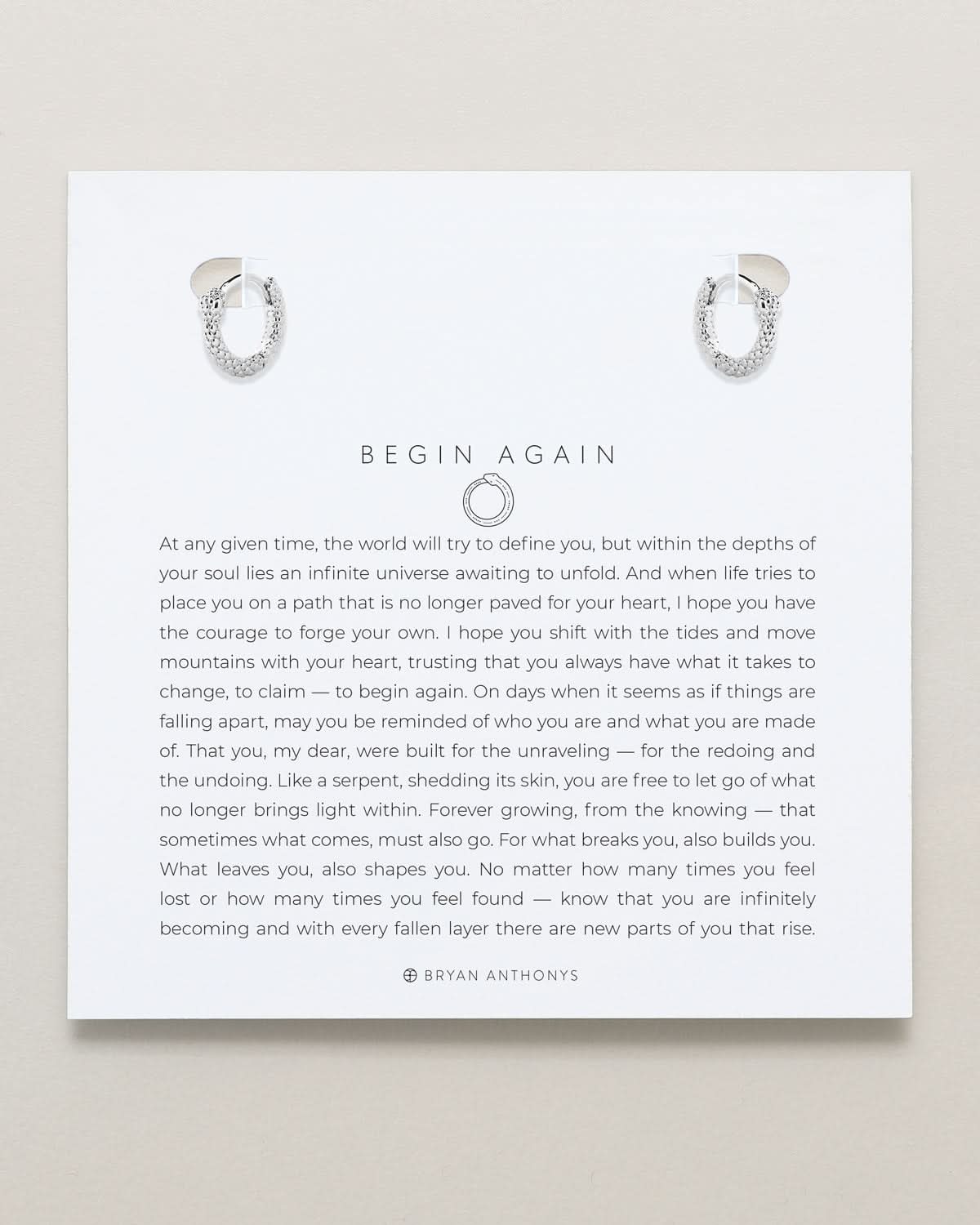 Begin Again Mini Hoop Earrings
