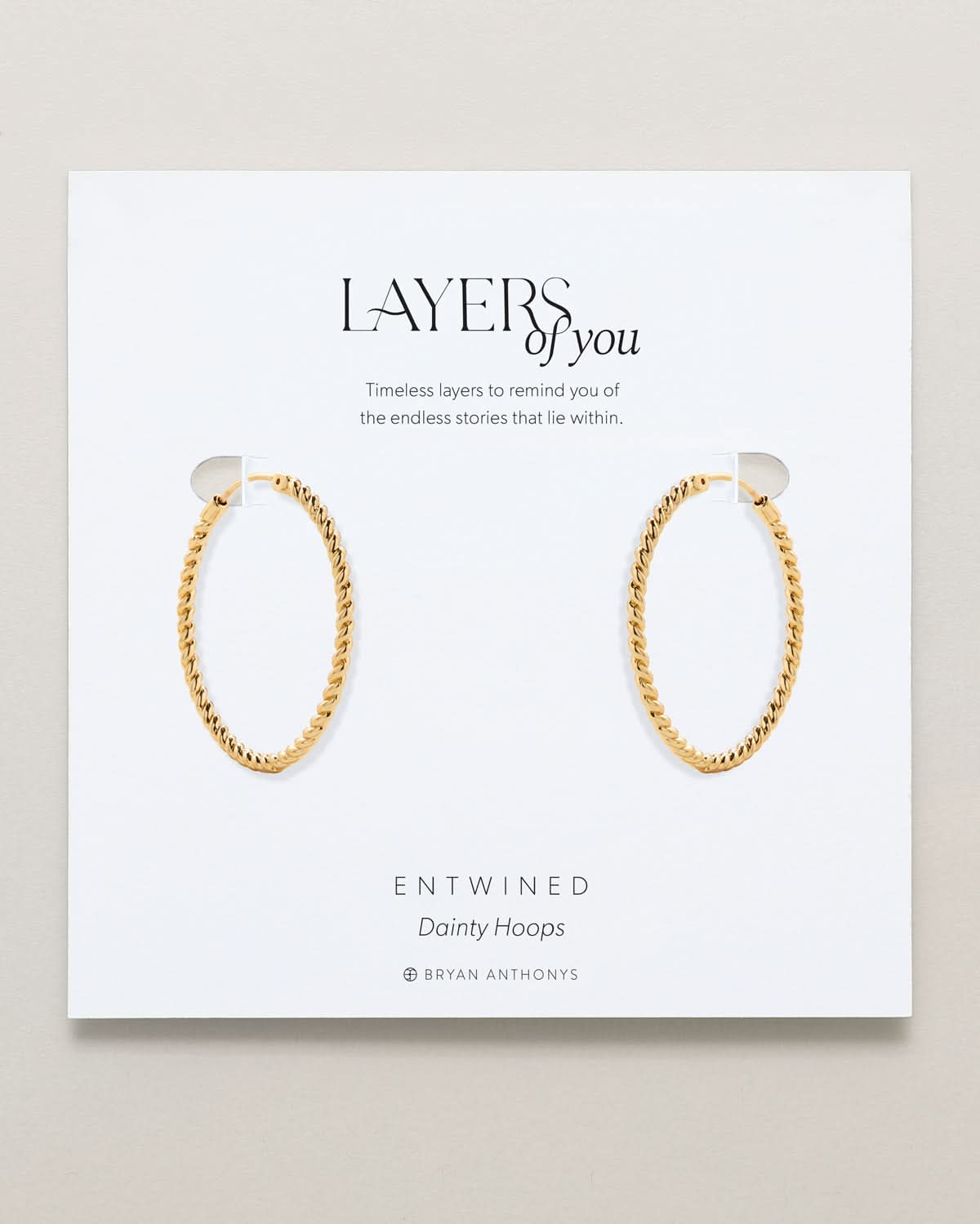 Entwined Dainty Hoop Earrings
