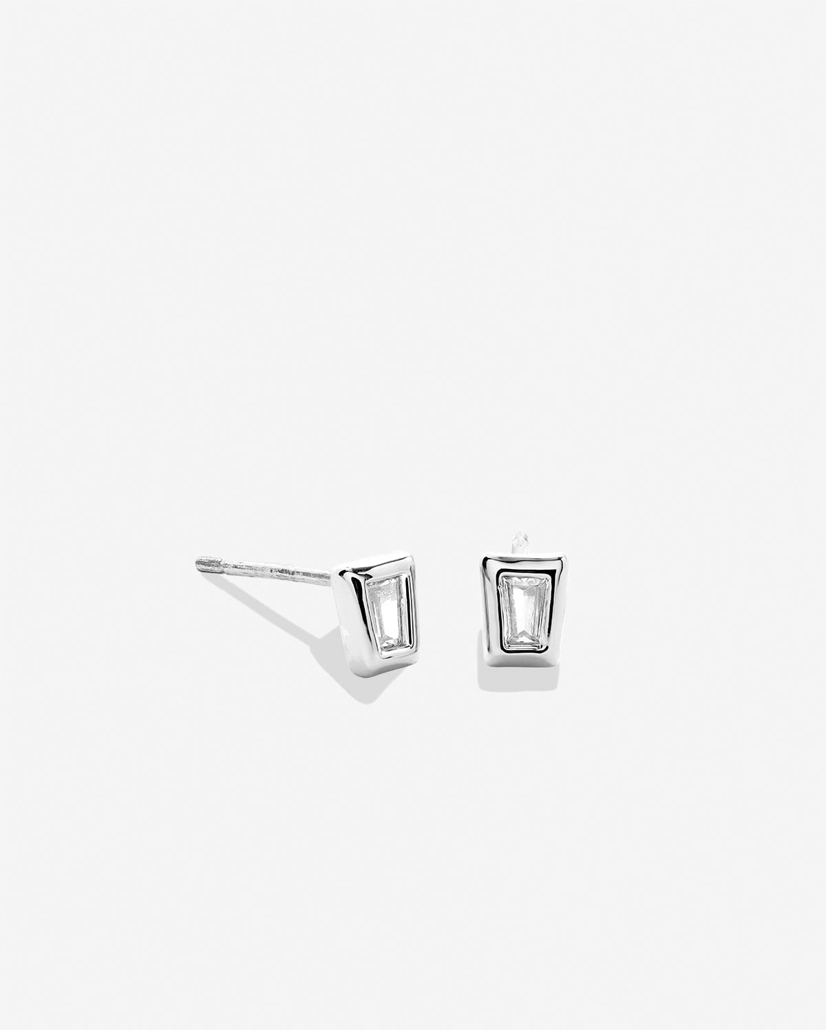 Mom Baguette Stud Earrings