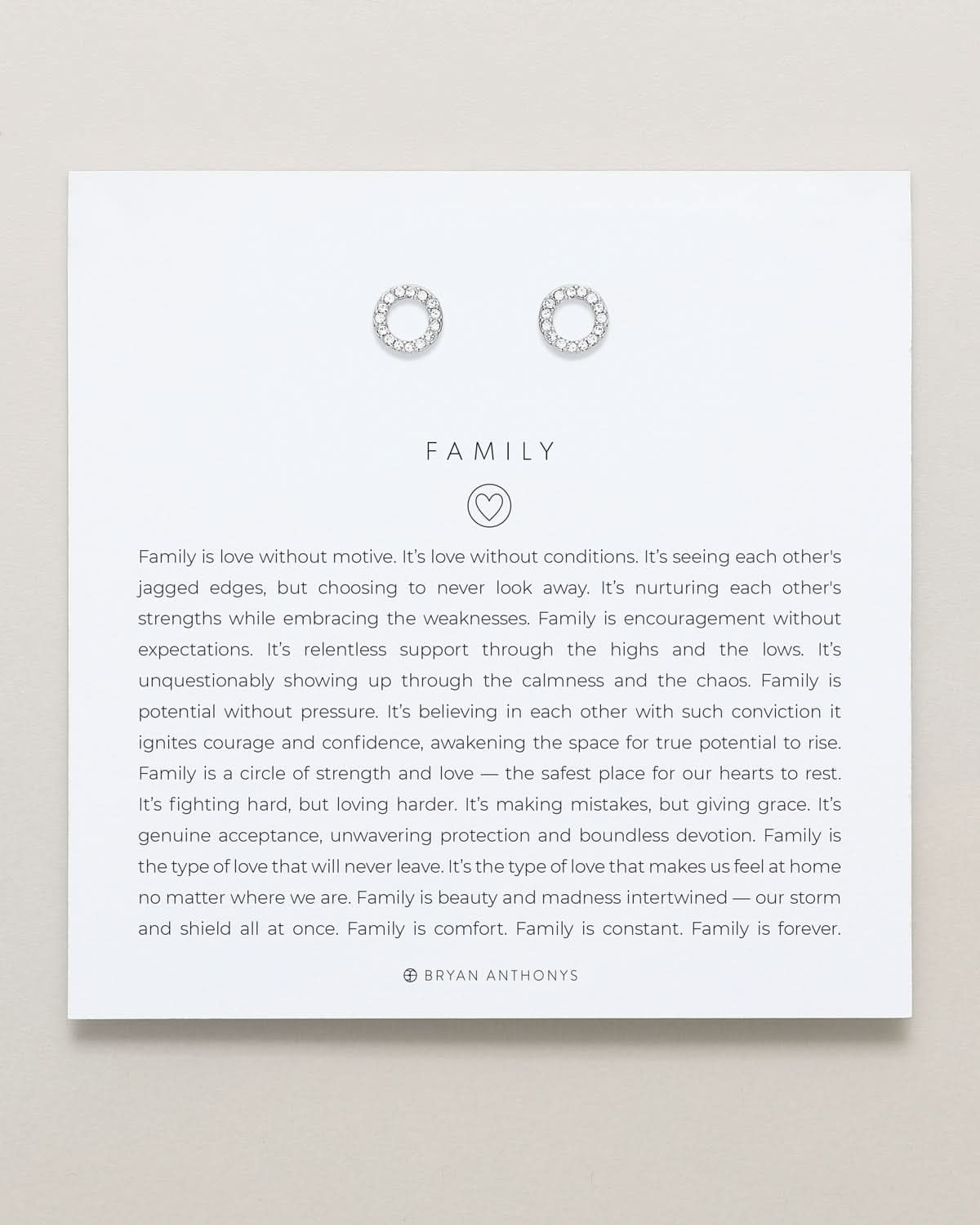 Family Stud Earrings