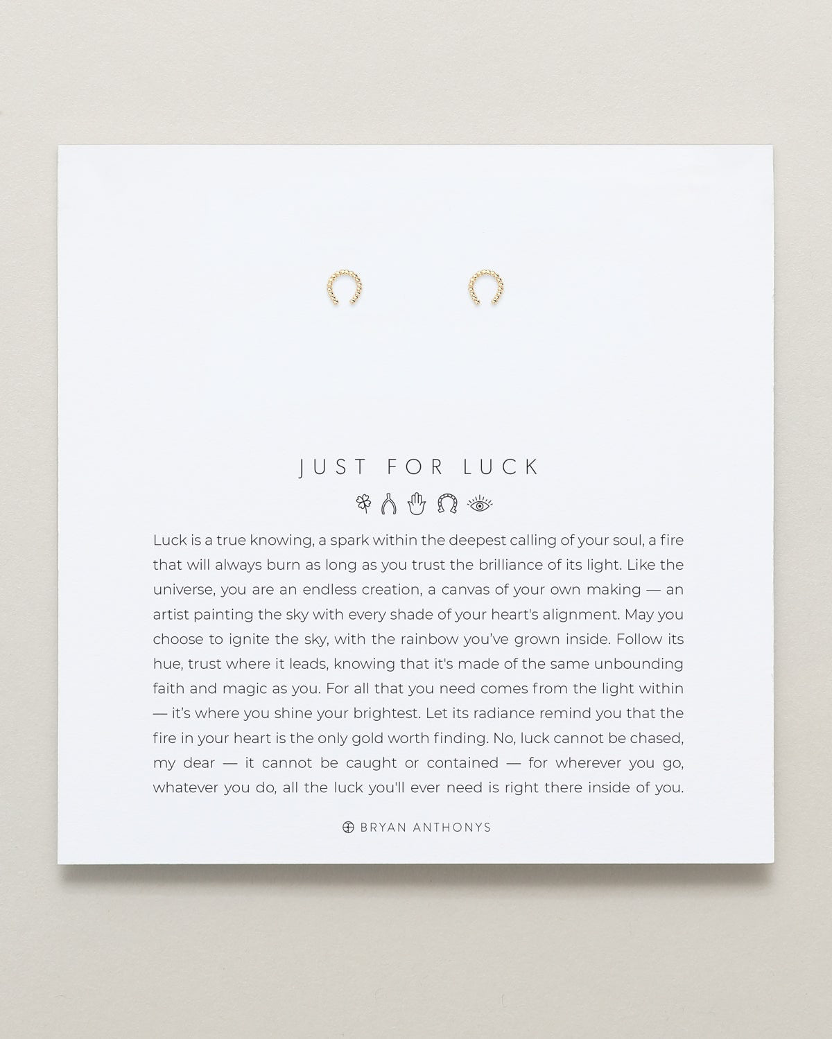 Just For Luck Horseshoe Earrings