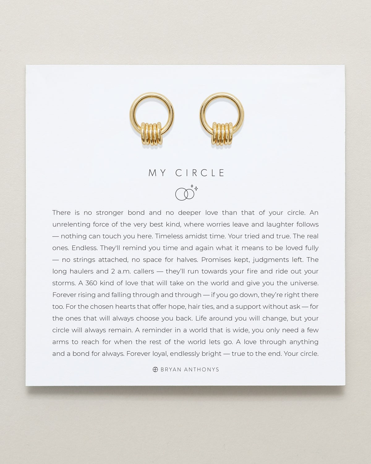 My Circle Drop Earrings