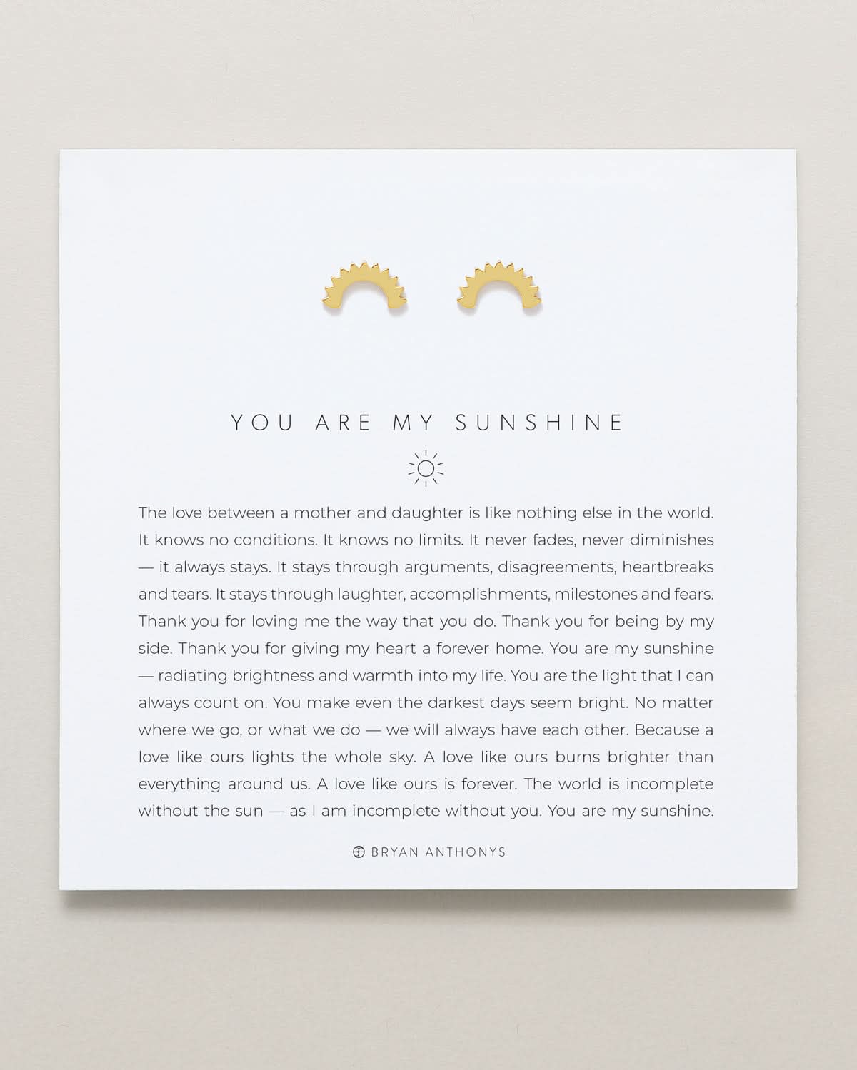 You Are My Sunshine Earrings