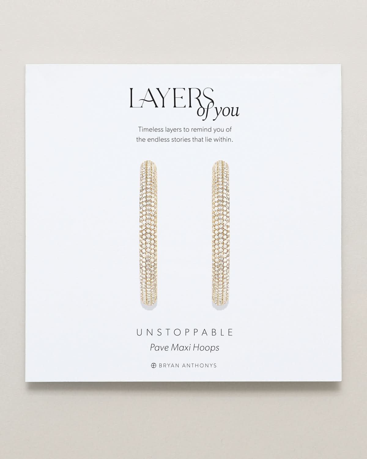 Unstoppable Pave Maxi Hoop Earrings
