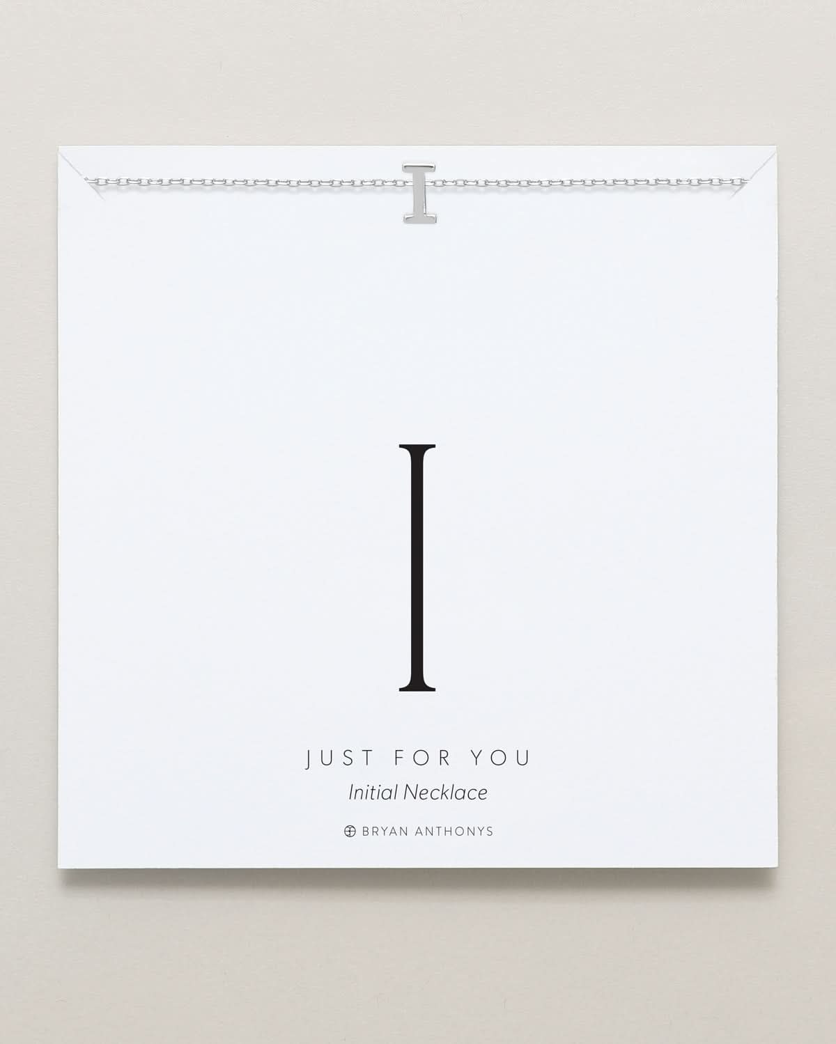 Just For You Initial Necklace — I