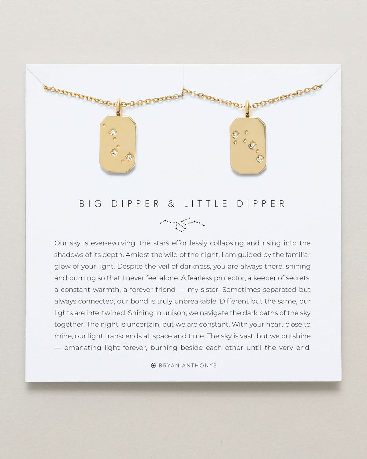 Big Dipper & Little Dipper Necklace Set