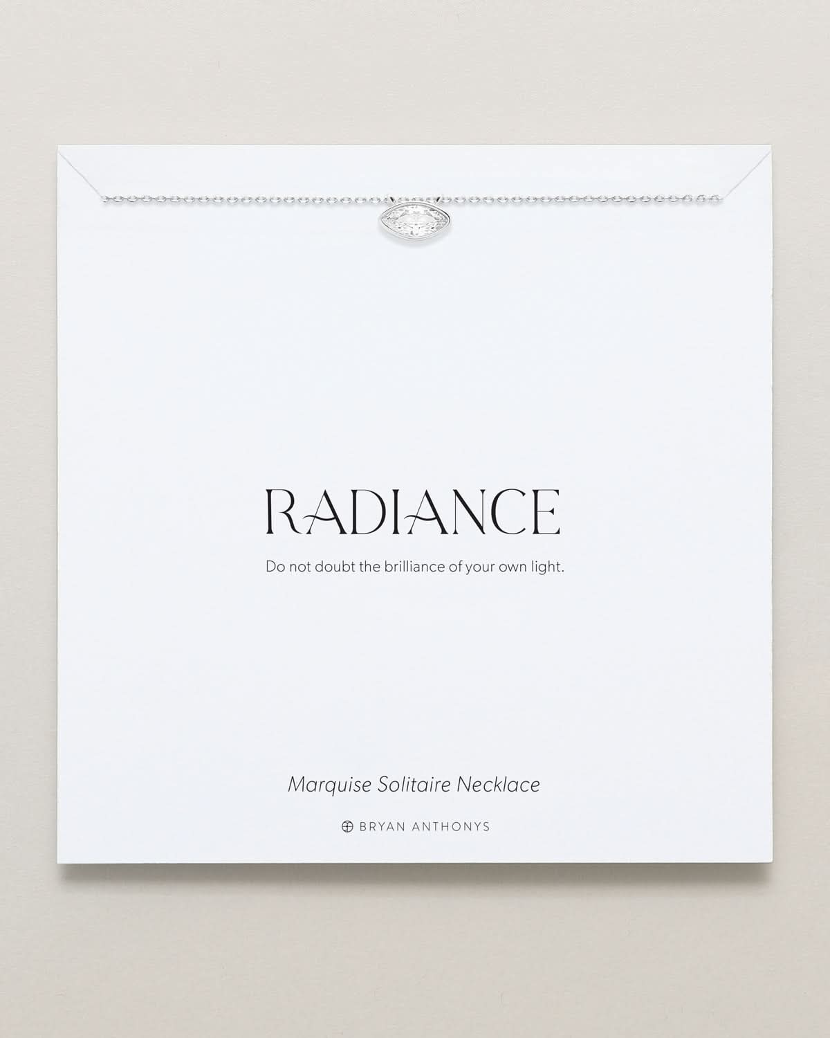 Radiance Marquise Solitaire Necklace