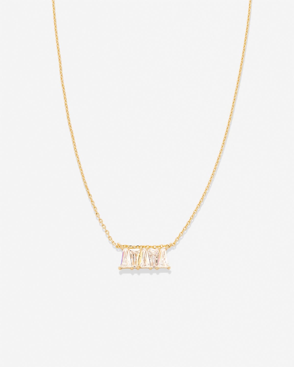 Radiance Baguette Dainty Necklace