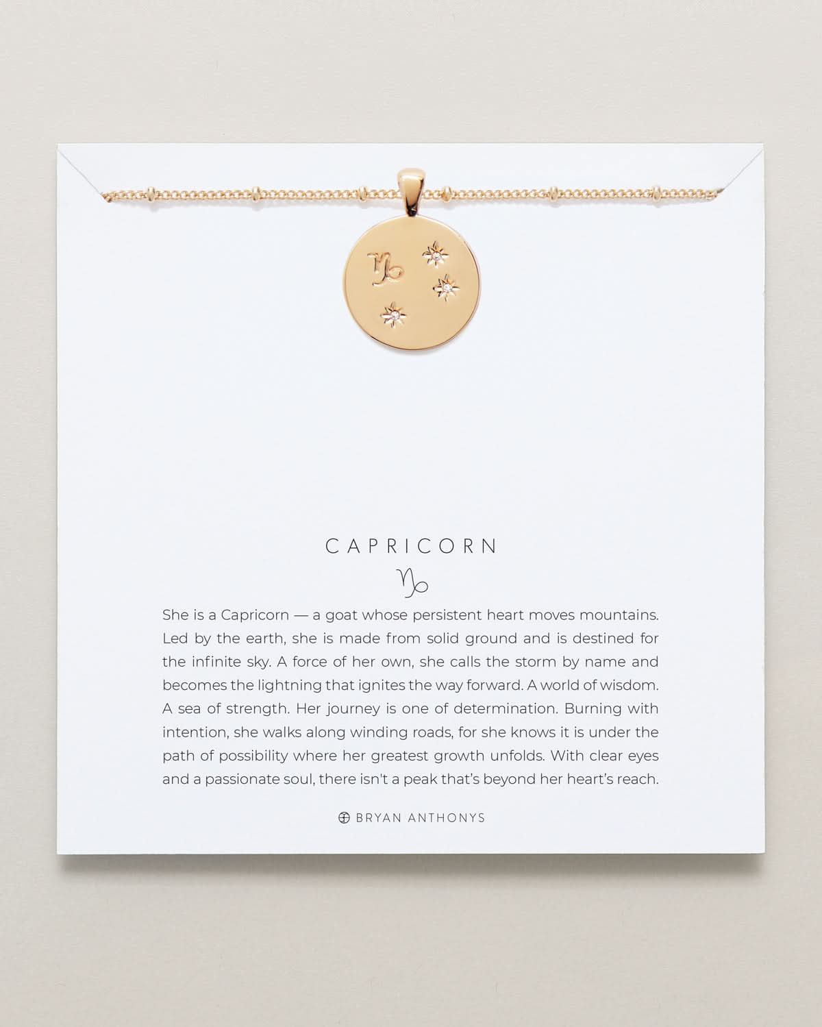 Capricorn — Zodiac Necklace