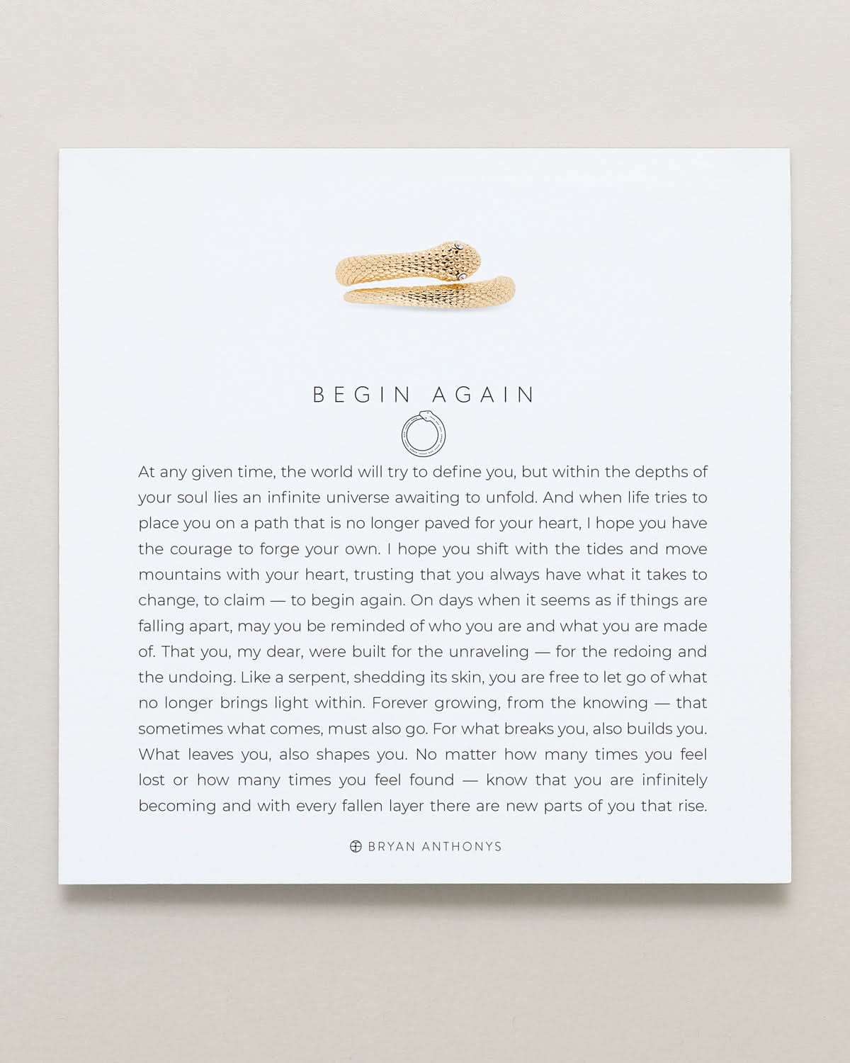 Begin Again Ring