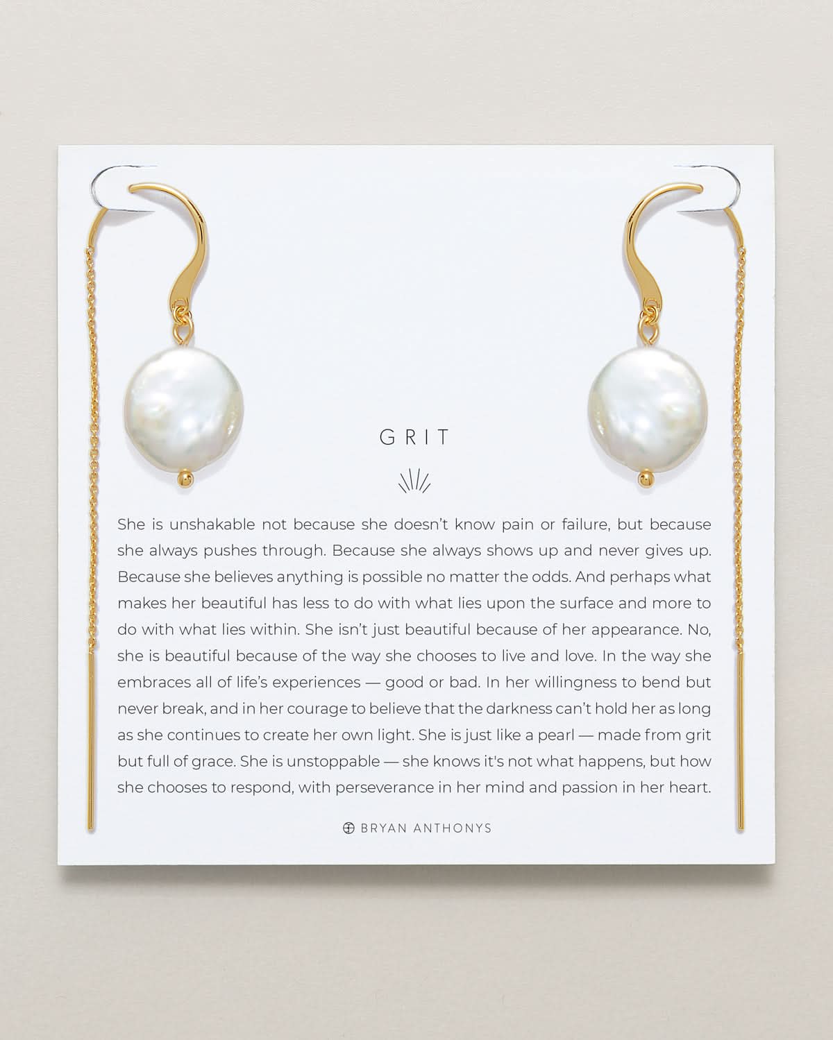 Grit Threader Earrings