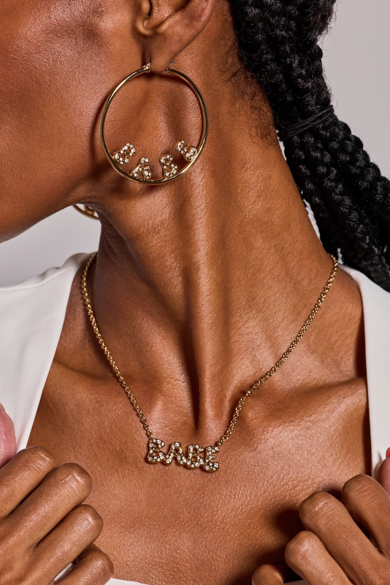 'Babe' Bubble Crystal Hoop Earrings by ALEX AND ANI at Shirley Shoppe