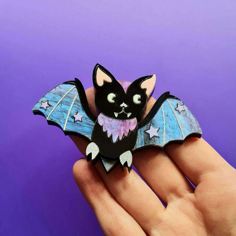 Baby Bat Brooch by Cherryloco