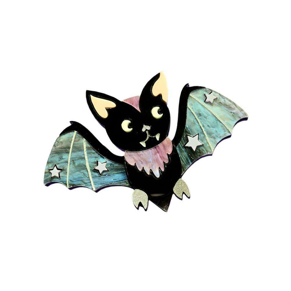 Baby Bat Necklace by Cherryloco