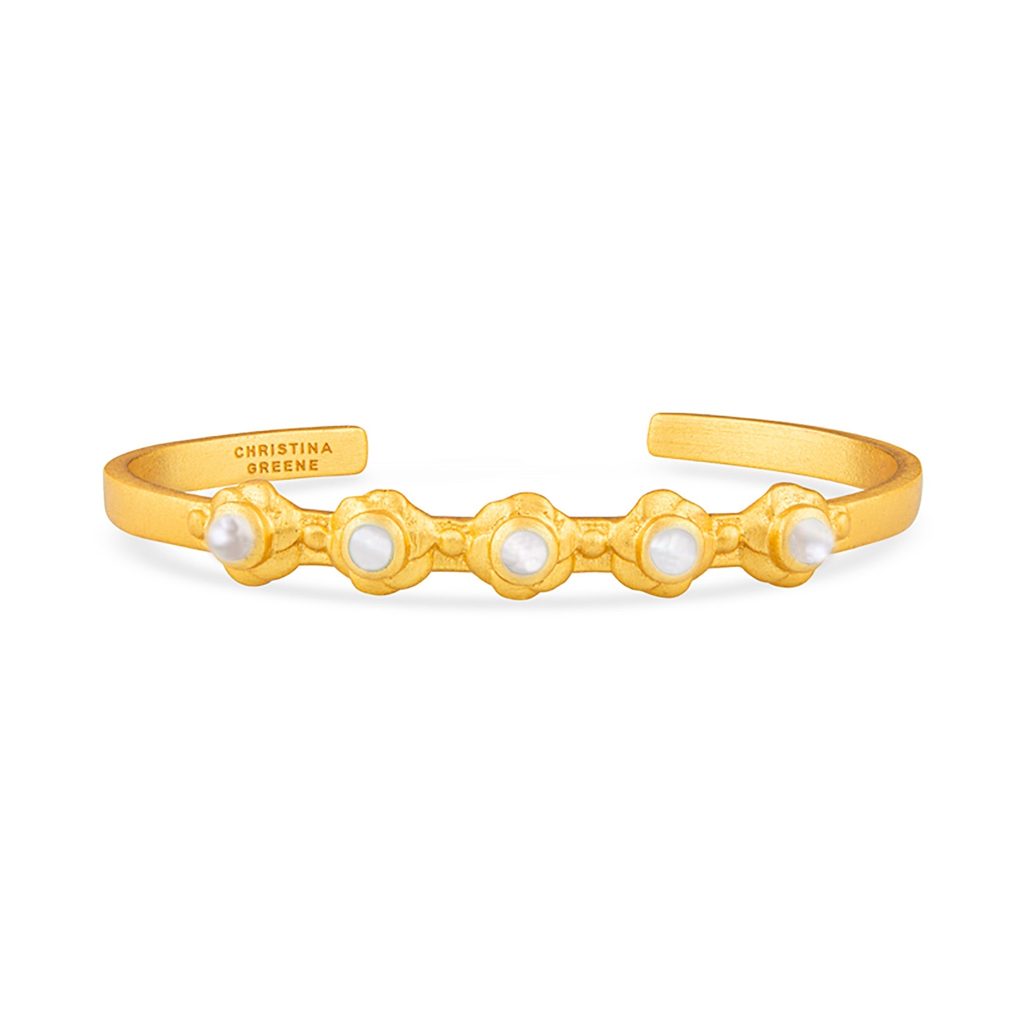 Baby Marie Bracelet - Pearl by Christina Greene at Shirley Shoppe