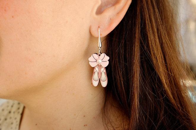 Ballet Shoes Earrings by Laliblue by Quirks! at Shirley Shoppe