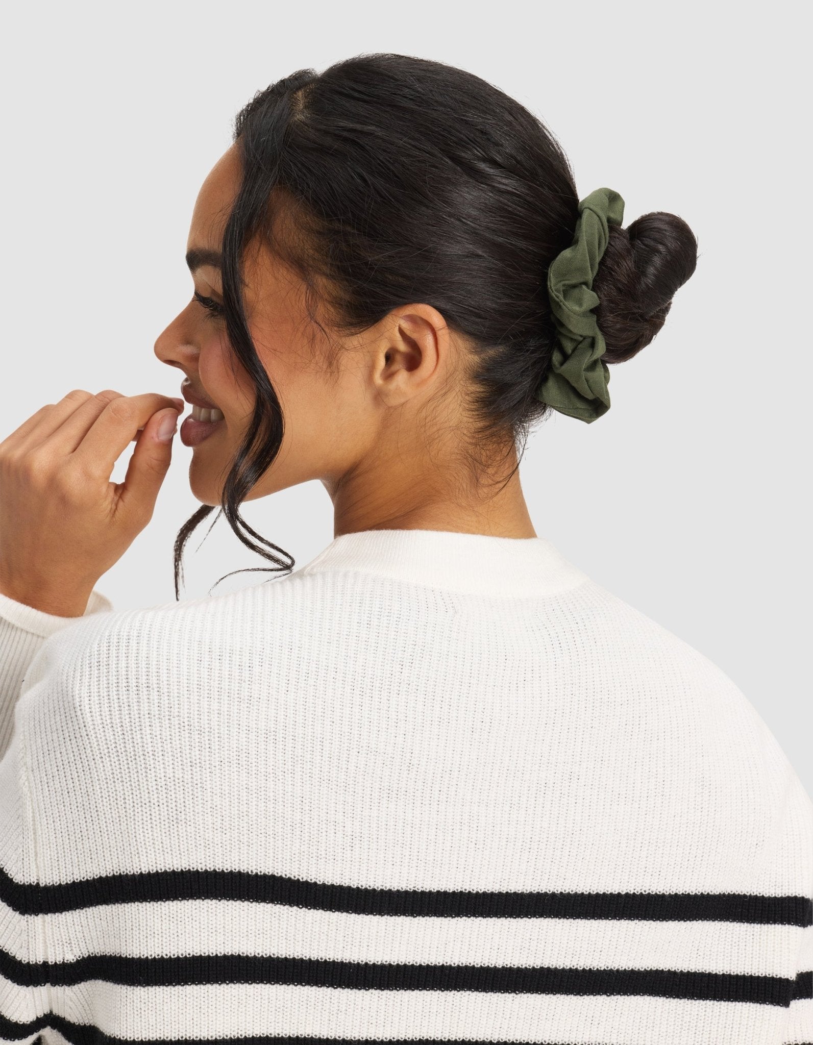 Bamboo Stretch - Knit Scrunchies by Cozy Earth at Shirley Shoppe