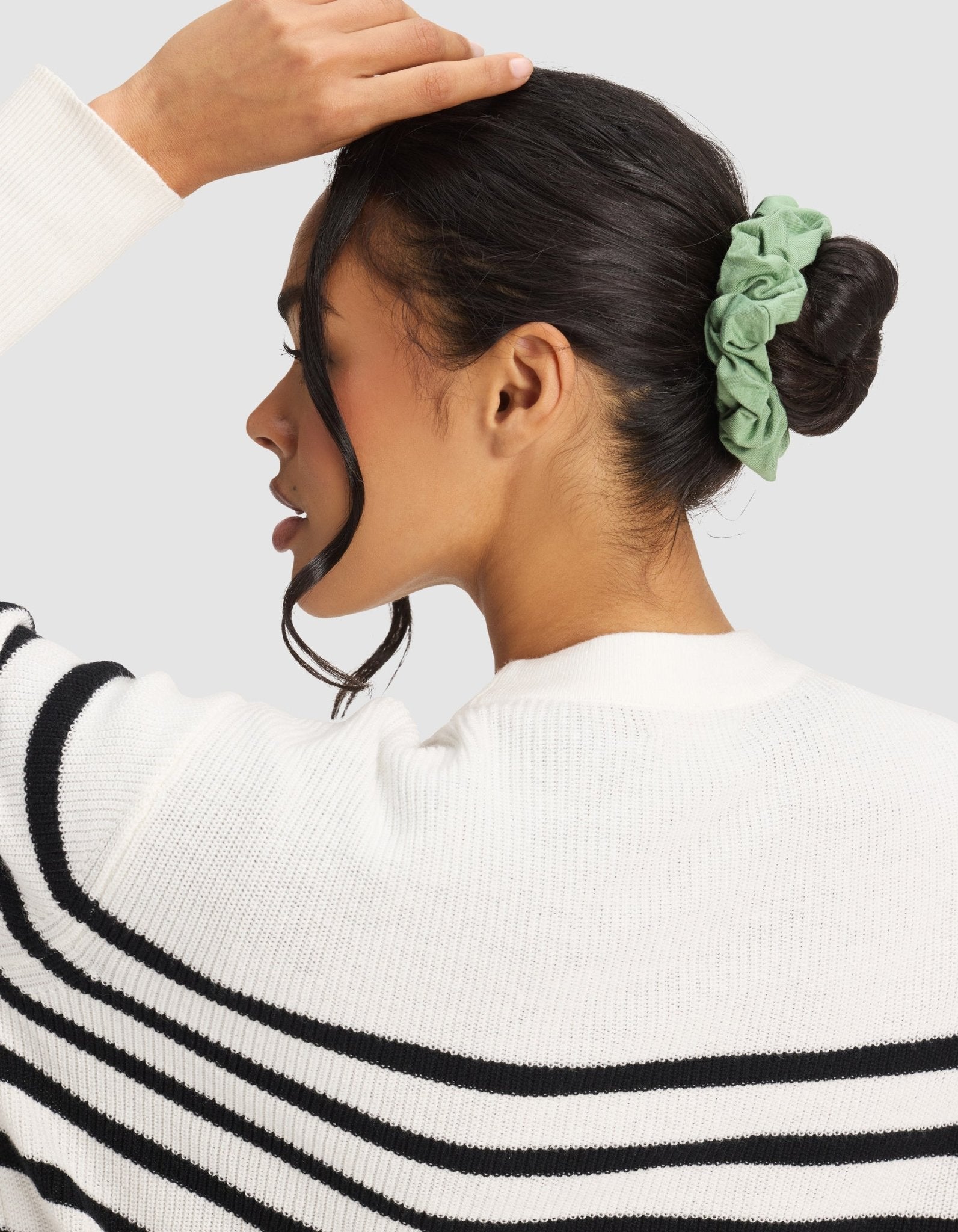 Bamboo Stretch - Knit Scrunchies by Cozy Earth at Shirley Shoppe