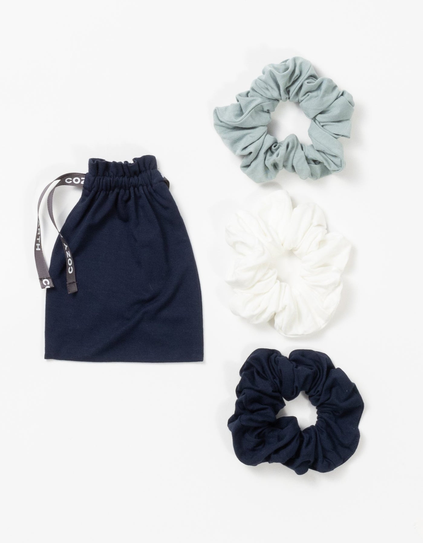 Bamboo Stretch - Knit Scrunchies by Cozy Earth at Shirley Shoppe