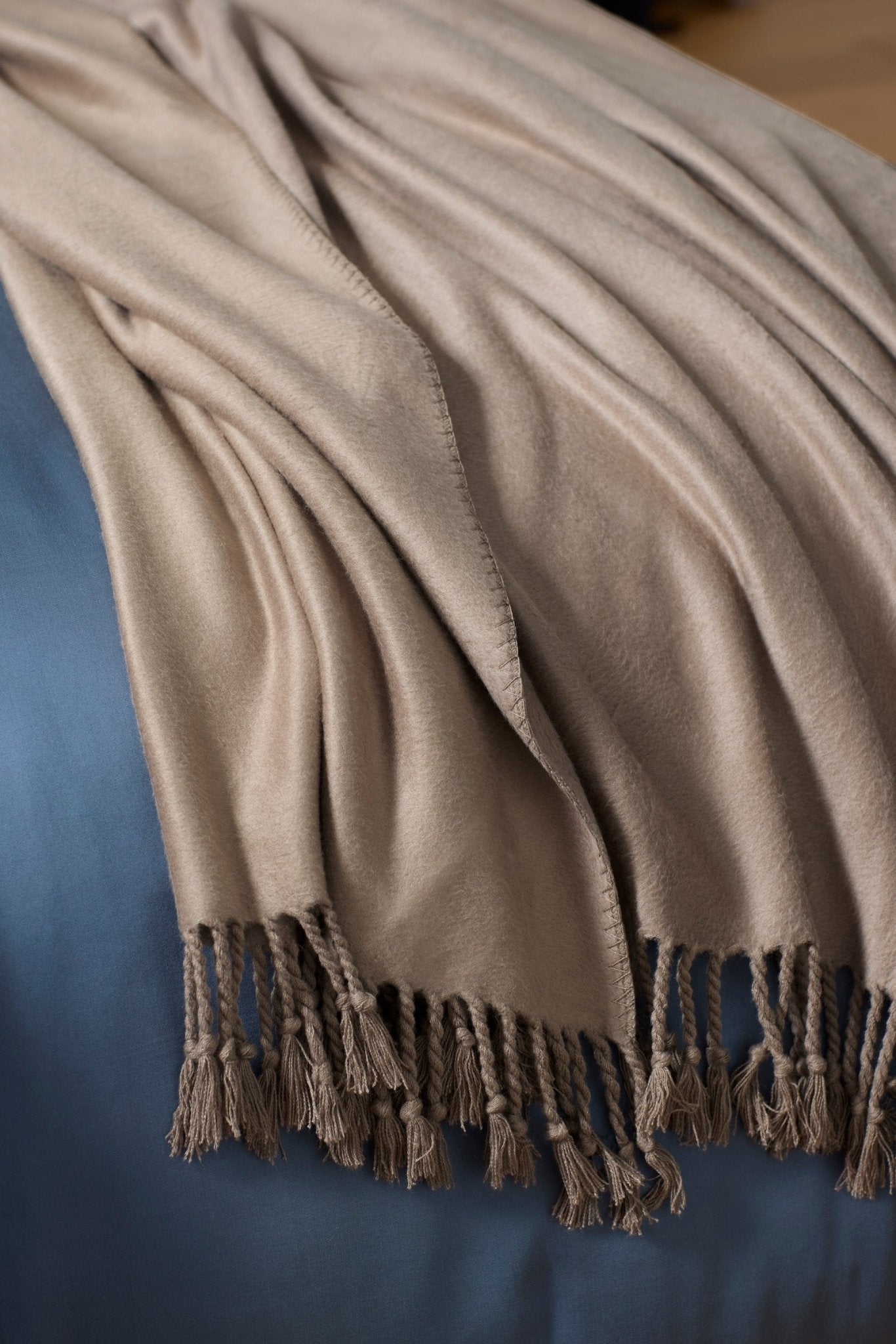 Bamboo Tassel Throw by Cozy Earth at Shirley Shoppe