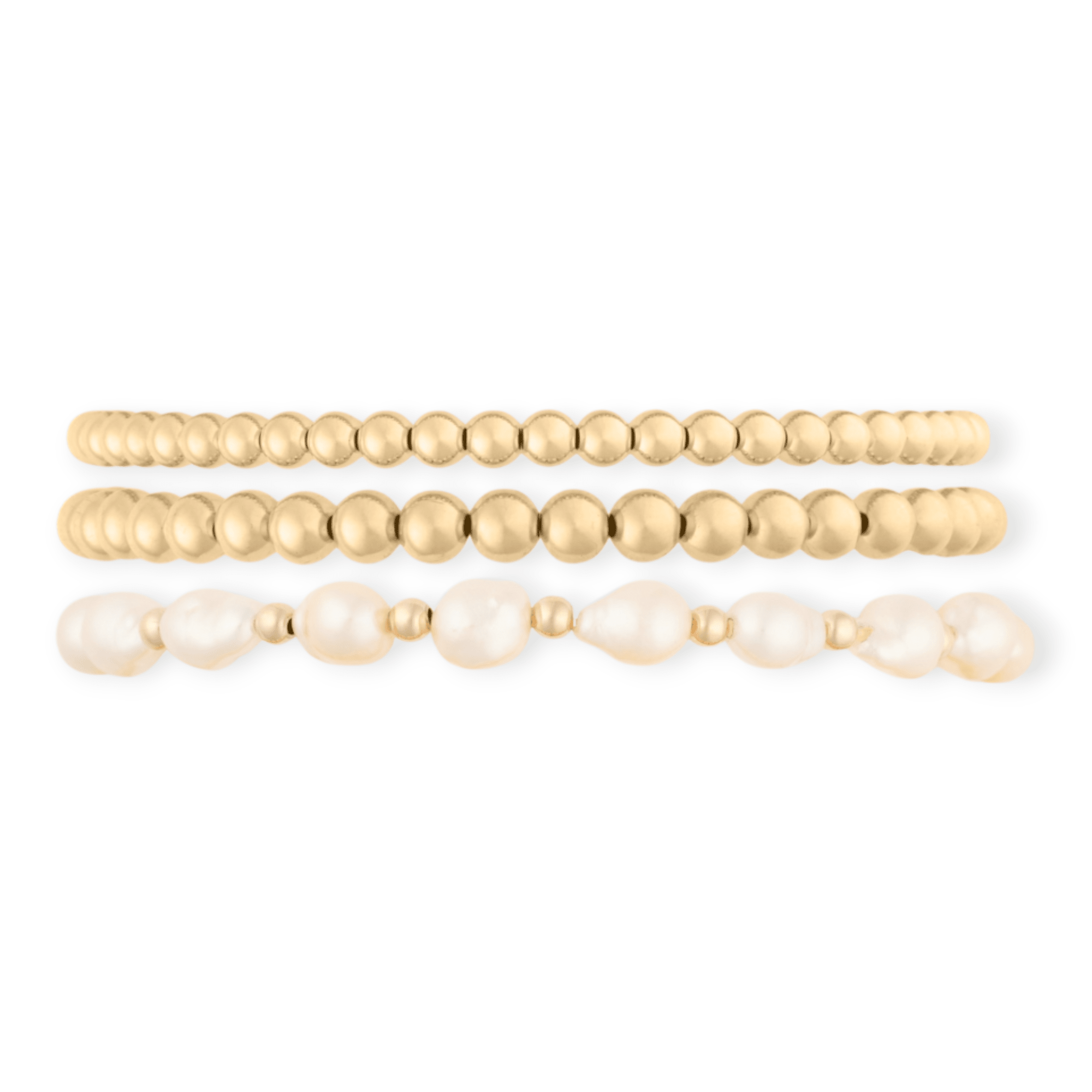 baroque juno bracelet triple stack (4+5+7mm) by Cuffed by Nano LLC at Shirley Shoppe