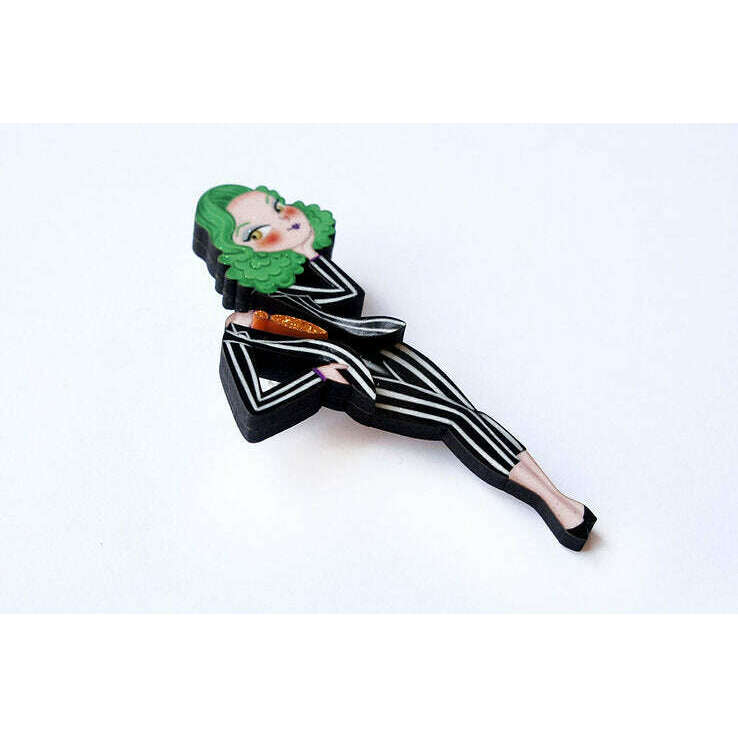 Beetlejuice Girl Brooch by Laliblue