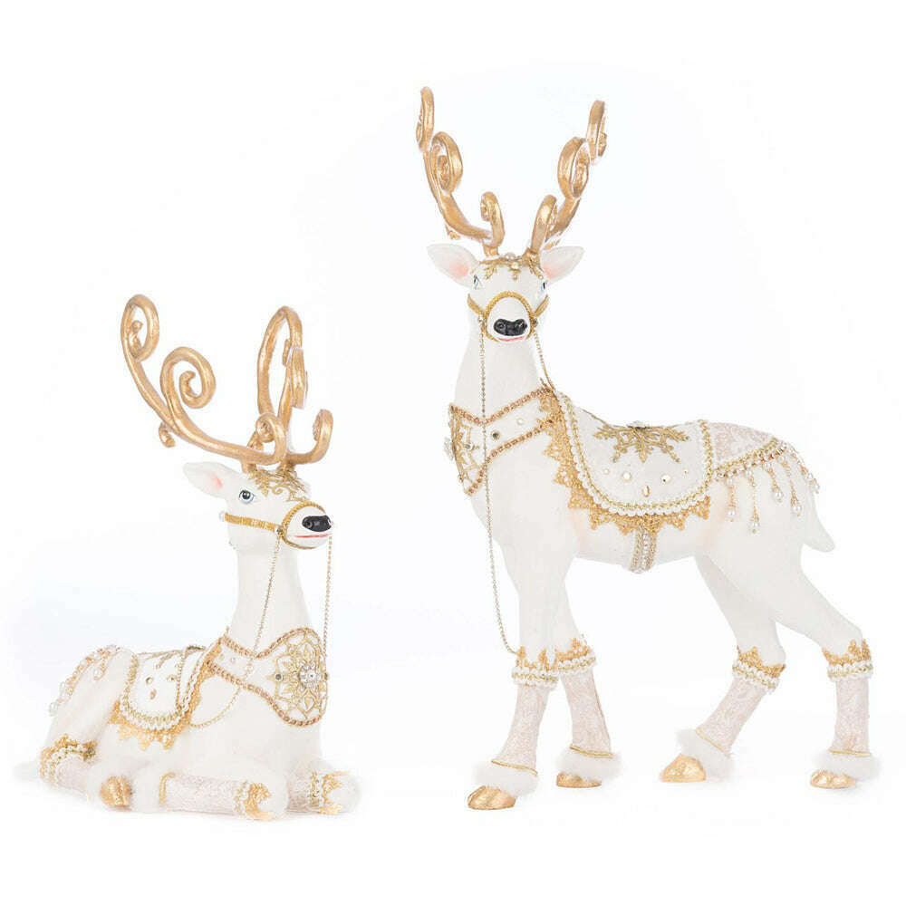 Bells of Brilliance Deer Assortment of 2 | Christmas Decor | Katherine's Collection