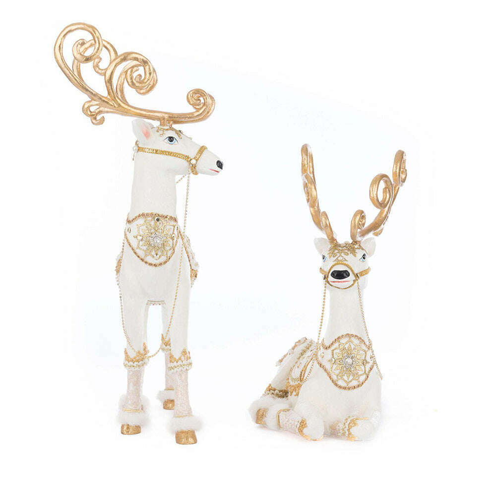 Bells of Brilliance Deer Assortment of 2 | Christmas Decor | Katherine's Collection
