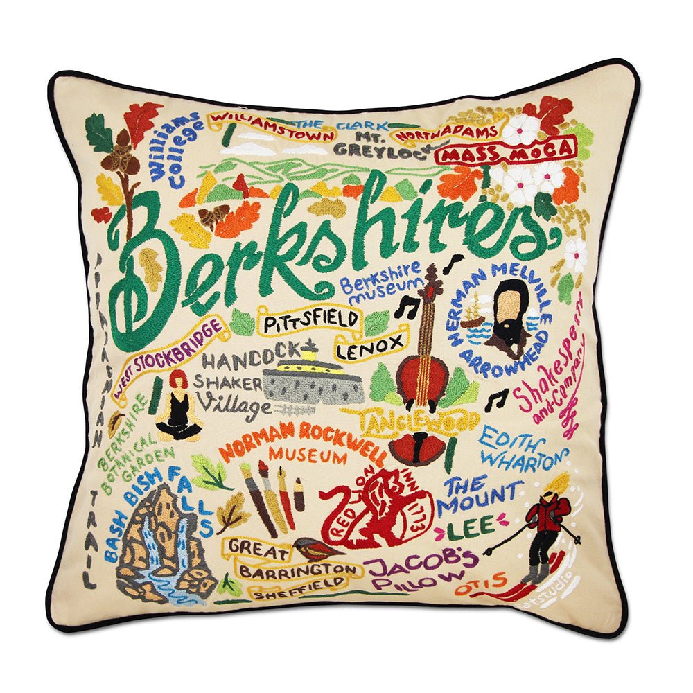 Berkshires Hand - Embroidered Pillow by Quirks! at Shirley Shoppe