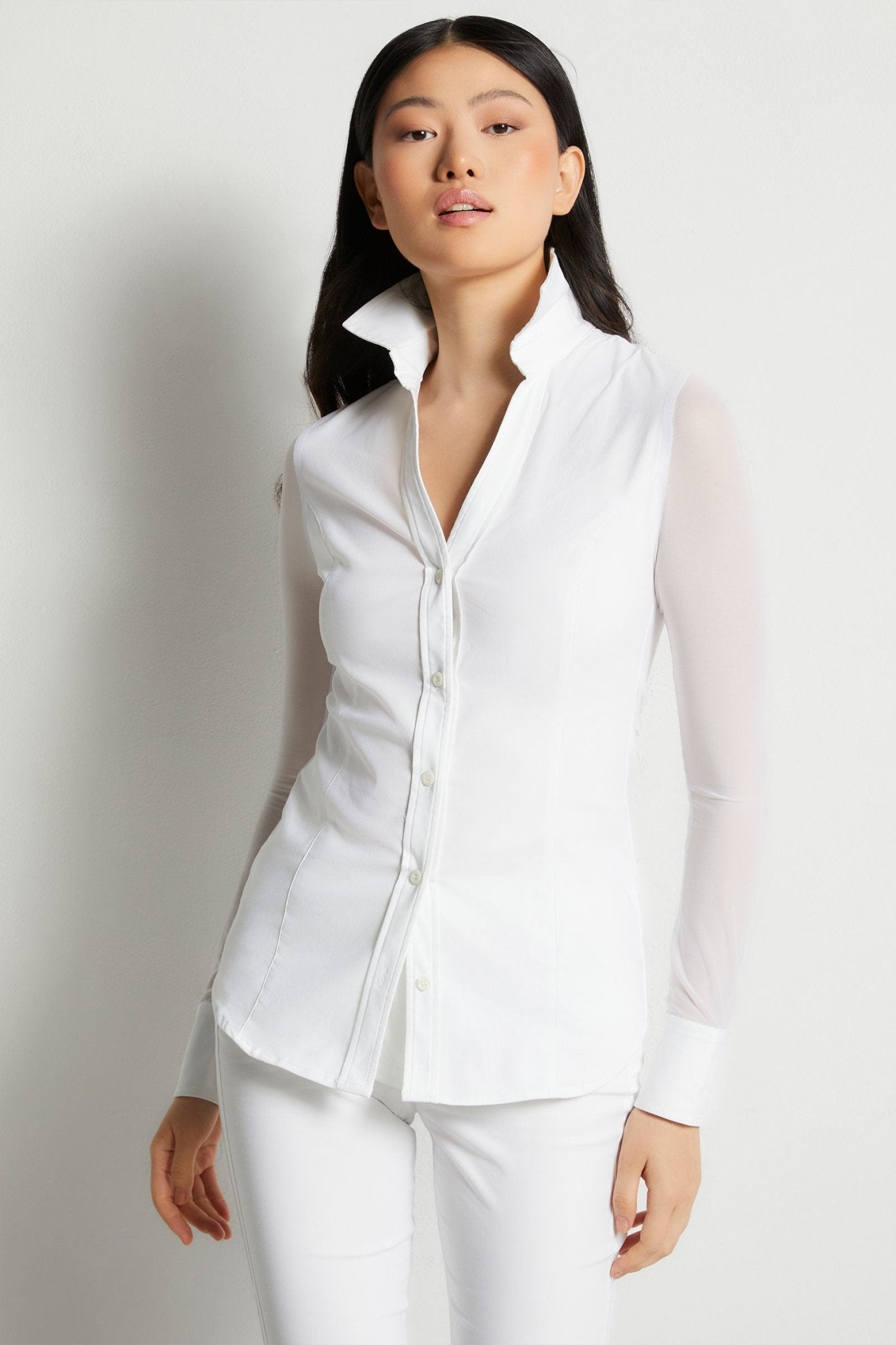 Beth Button-Front Shirt by Anatomie at Shirley Shoppe