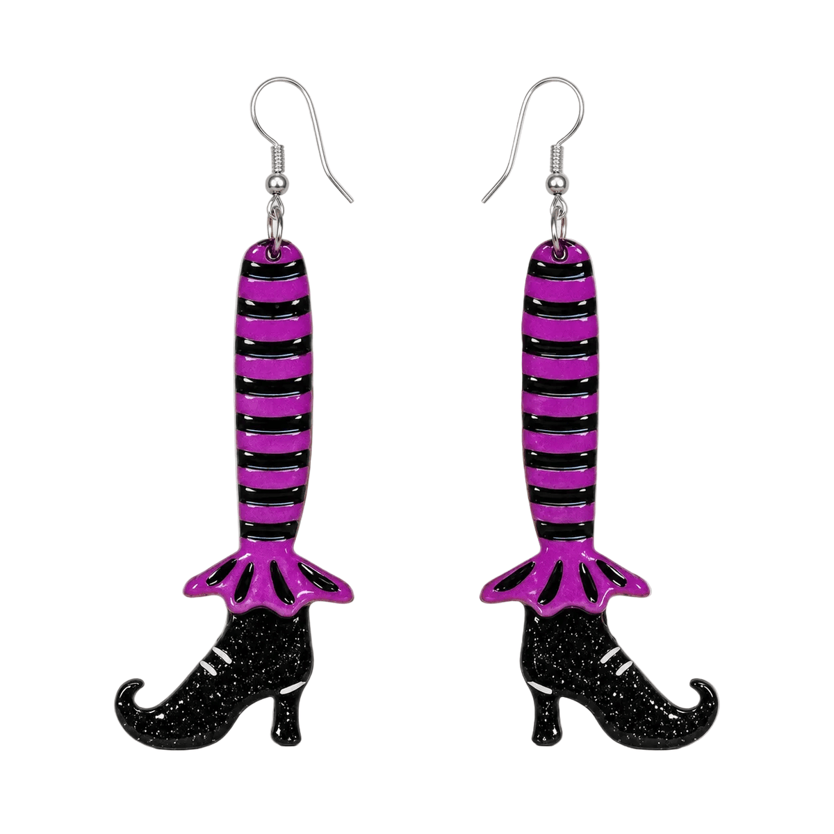 Bewitching Booties Purple Earrings by Lipstick & Chrome