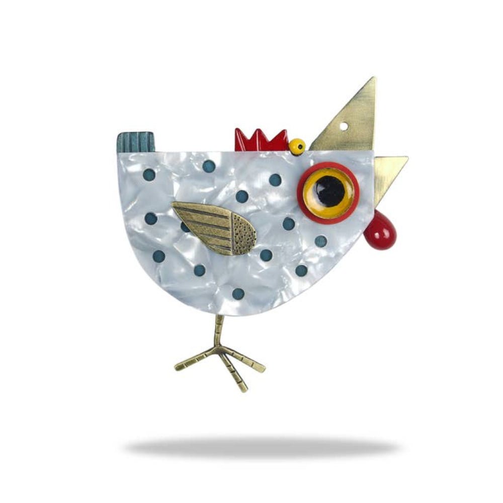 Big Chicken Brooch by Chickenscratch by Quirks! at Shirley Shoppe