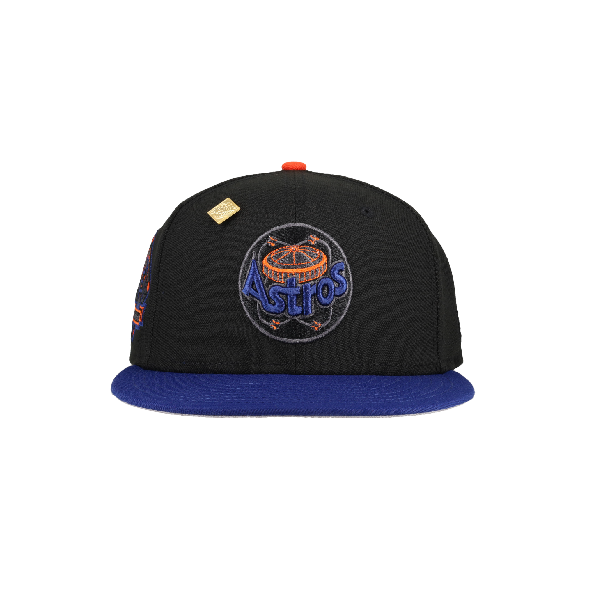 Houston Astros 25th Silver Anniversary Patch Black 59Fifty Fitted Hat