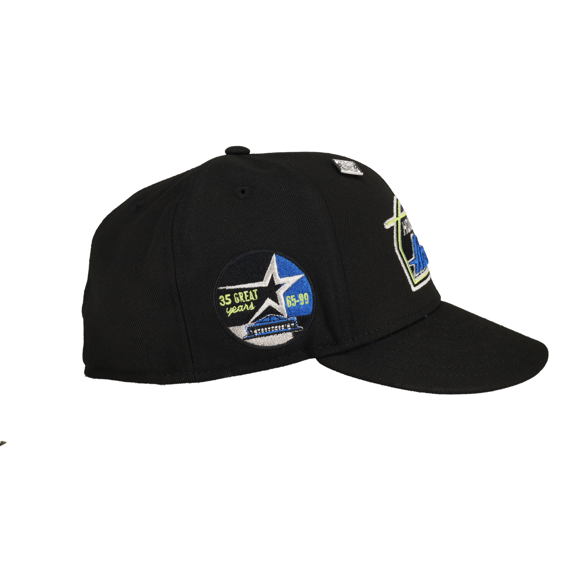 Houston Astros Black 35 Great Years Patch 59Fifty Fitted Hat