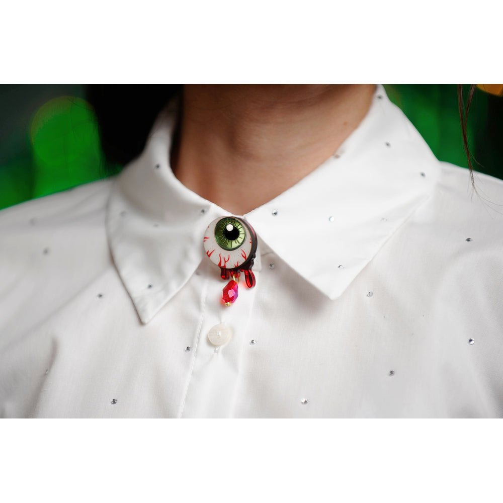 Bloody Eye Button Cover by Laliblue by Quirks! at Shirley Shoppe