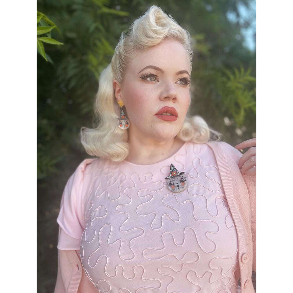 Bloomin' Luna Witch Statement Earrings by Johanna Parker x Lipstick & Chrome
