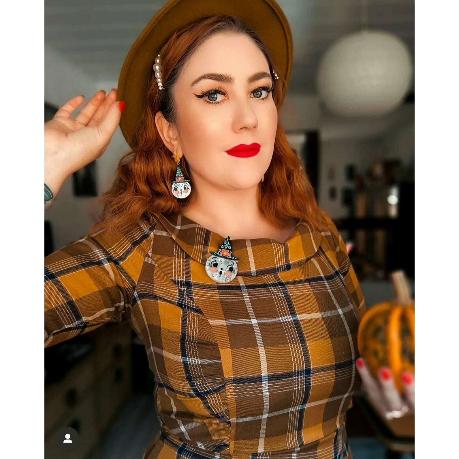 Bloomin' Luna Witch Statement Earrings by Johanna Parker x Lipstick & Chrome