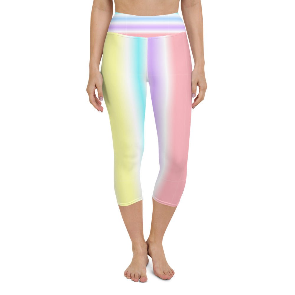 BONBON STRIPE CAPRI LEGGINGS by DARA SENDERS at Shirley Shoppe