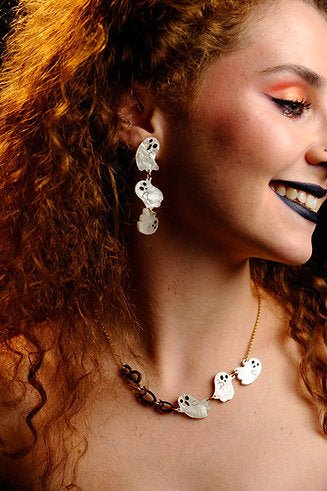 Boo Ghost Earrings by Laliblue by Quirks! at Shirley Shoppe