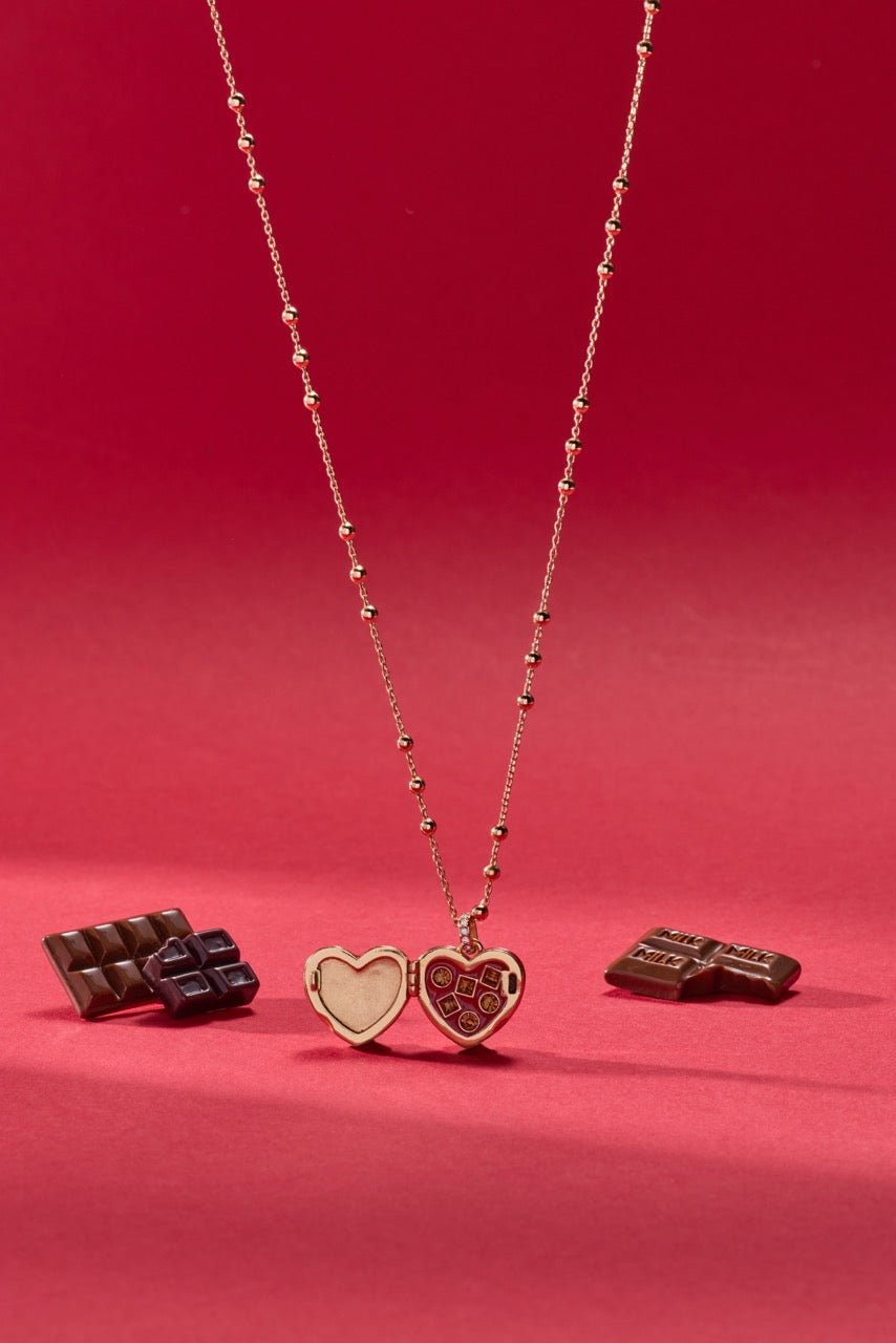Box of Chocolate Locket Necklace by ALEX AND ANI at Shirley Shoppe