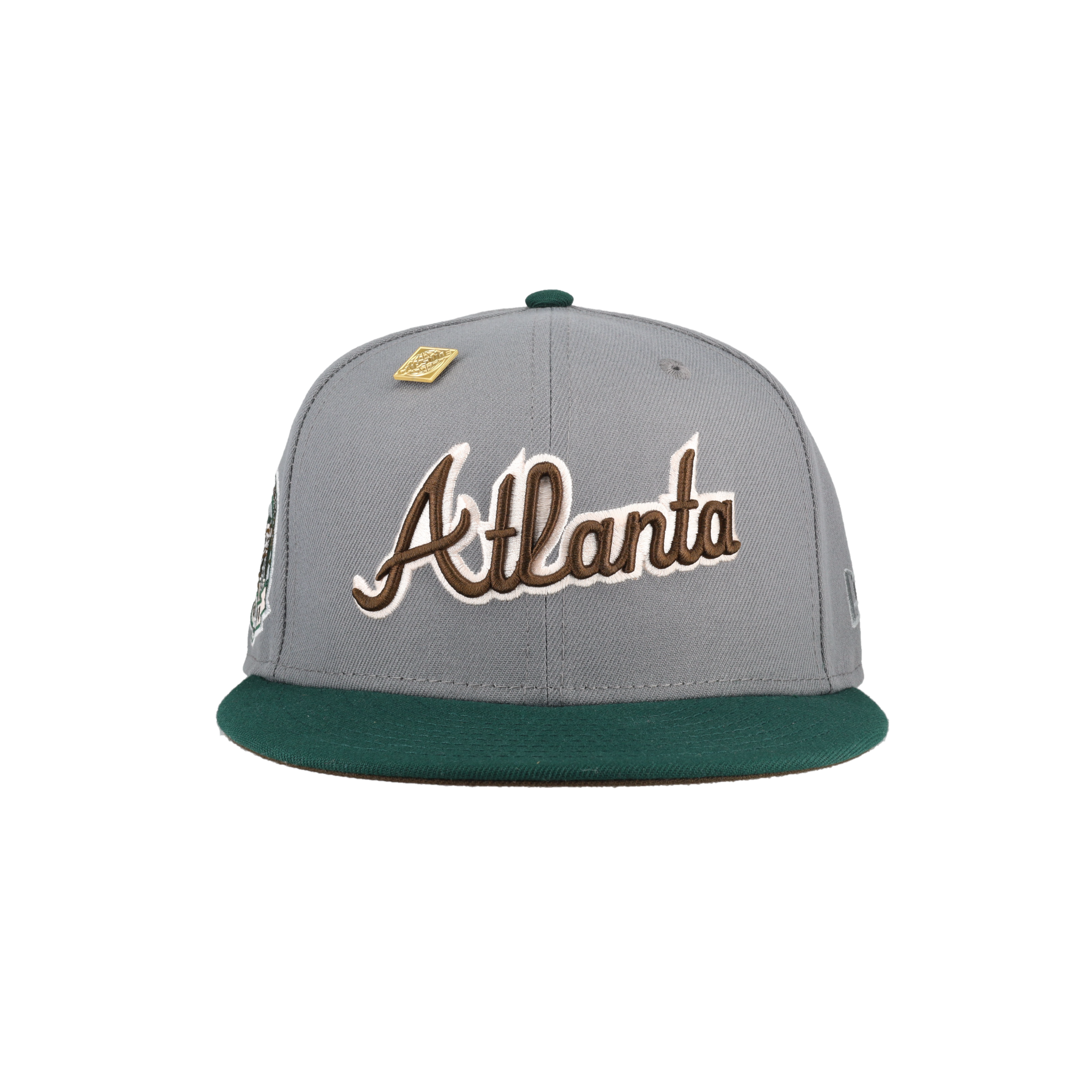Atlanta Braves Grey 2017 Inaugural Season Patch 59Fifty Fitted Hat
