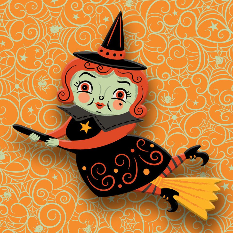 Broomhilda Brooch by Johanna Parker x Lipstick & Chrome by Quirks! at Shirley Shoppe