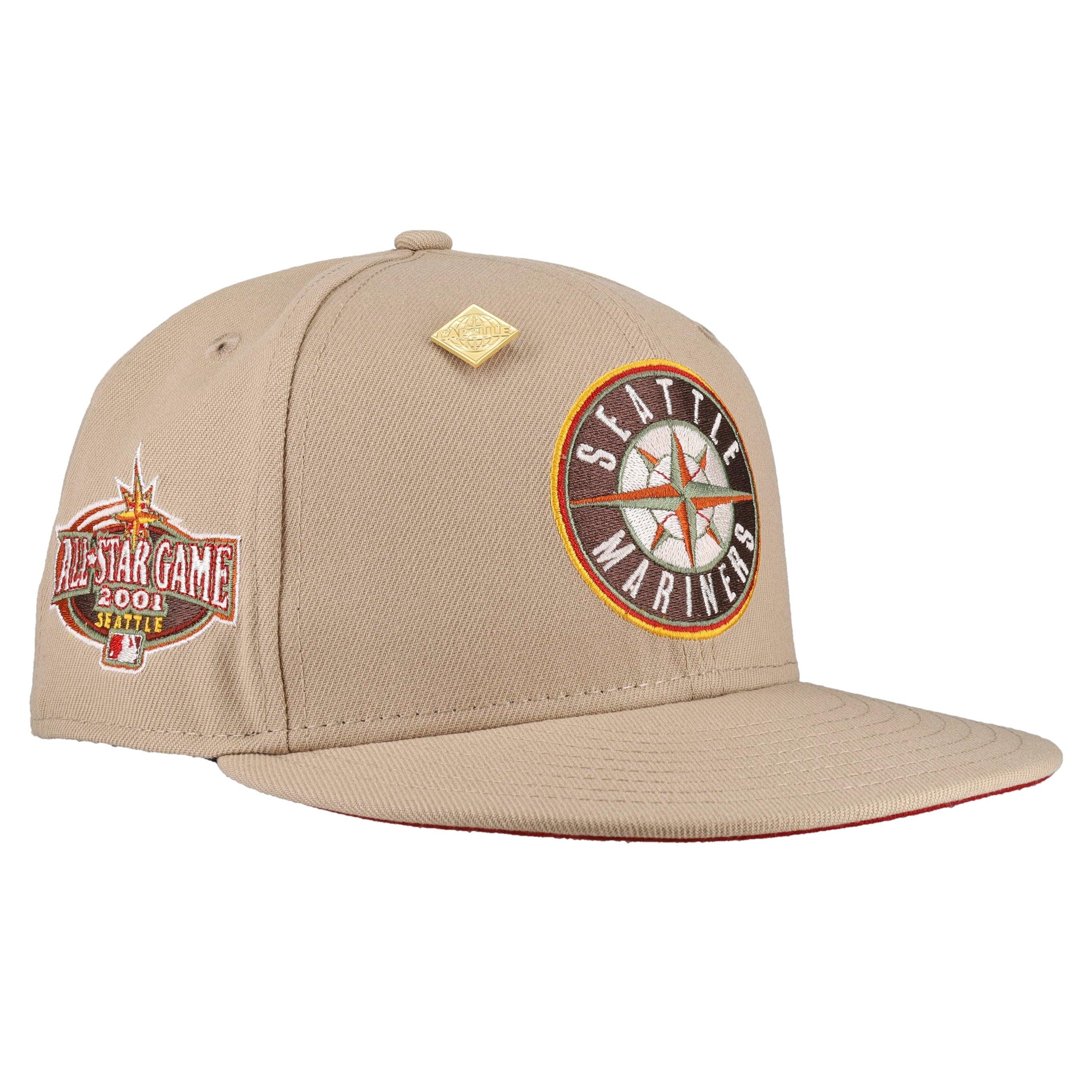 Seattle Mariners 2023 Warm Wine Collection 2001 All Star Game Fitted Hat
