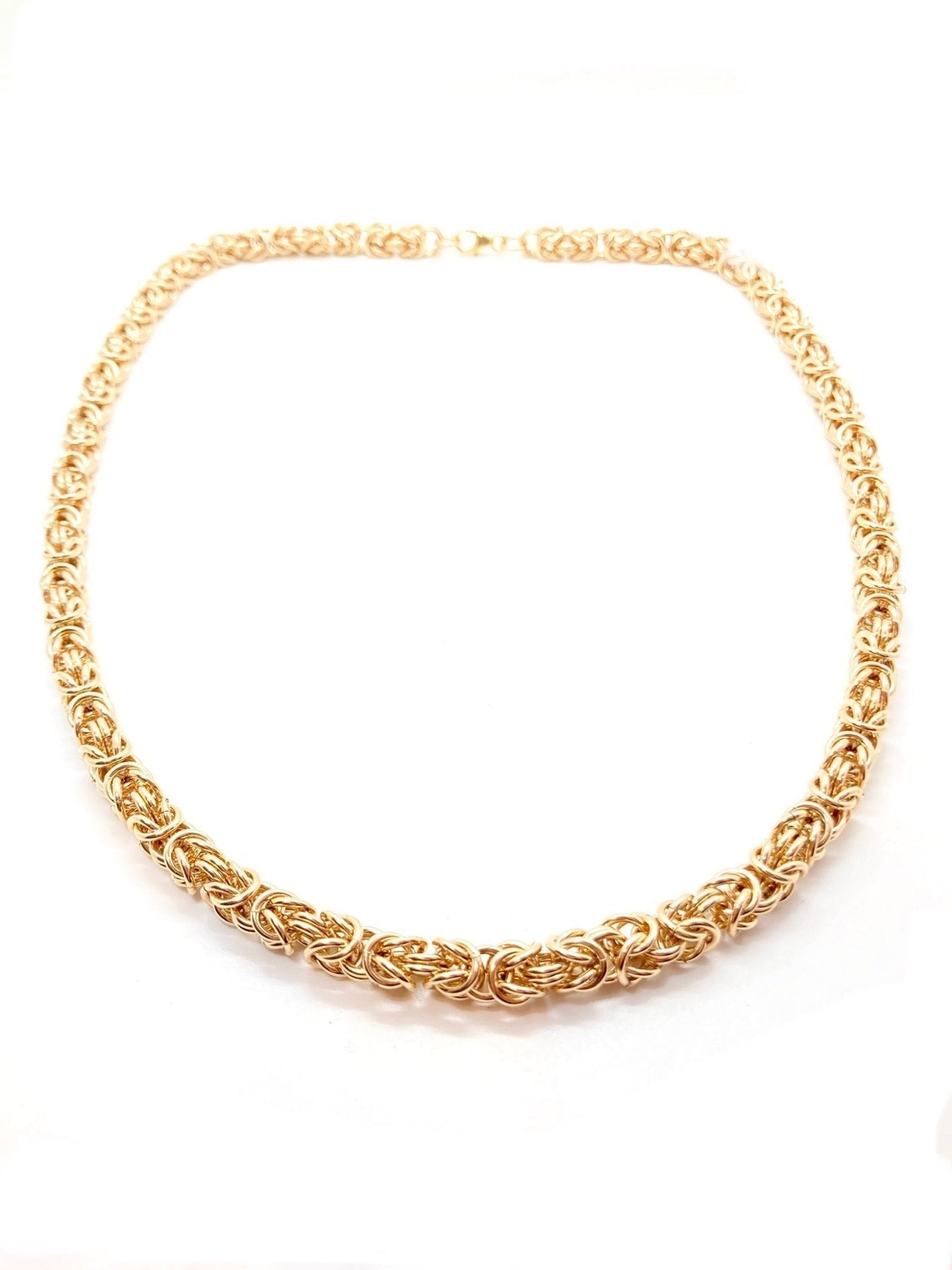 Byzantine Chainmaille Necklace in 14K Gold Fill by Alison Morse at Shirley Shoppe