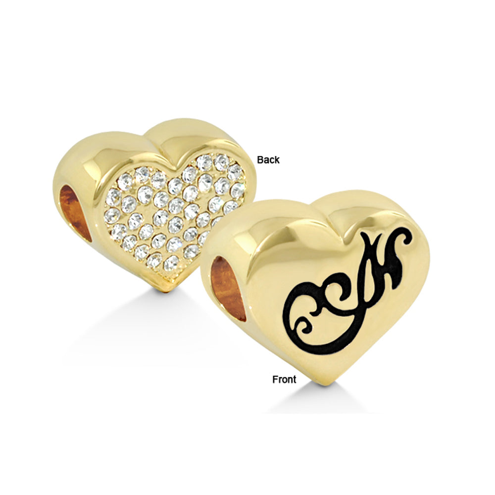 Gabriella Beads Pave Heart