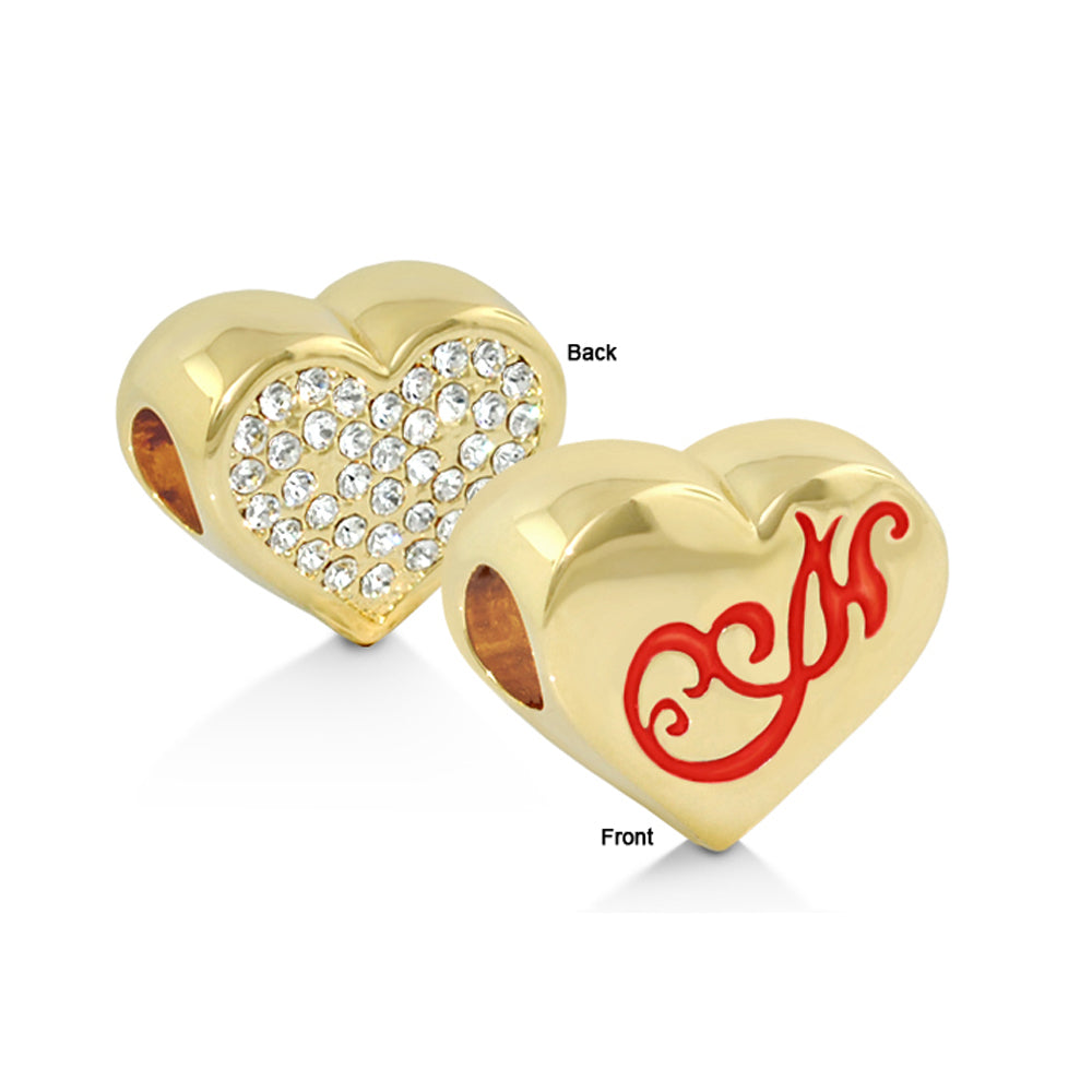 Gabriella Beads Pave Heart