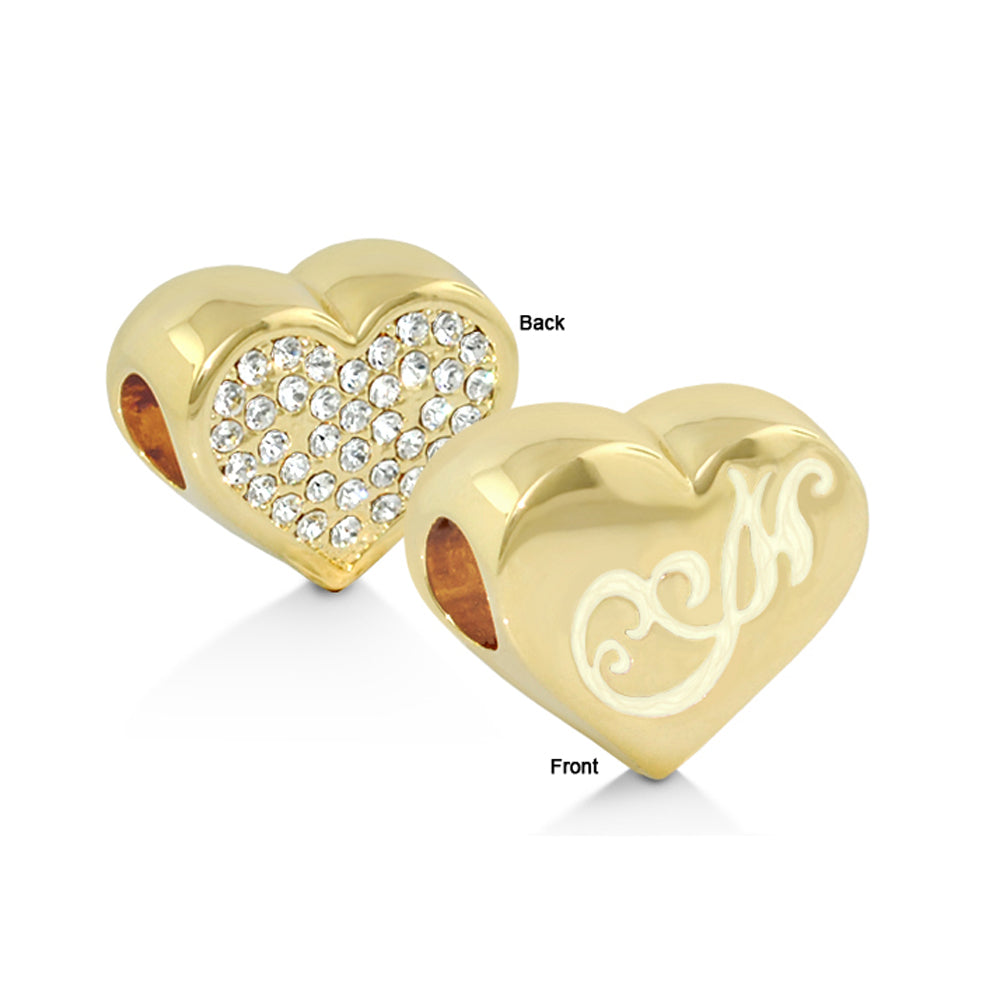 Gabriella Beads Pave Heart