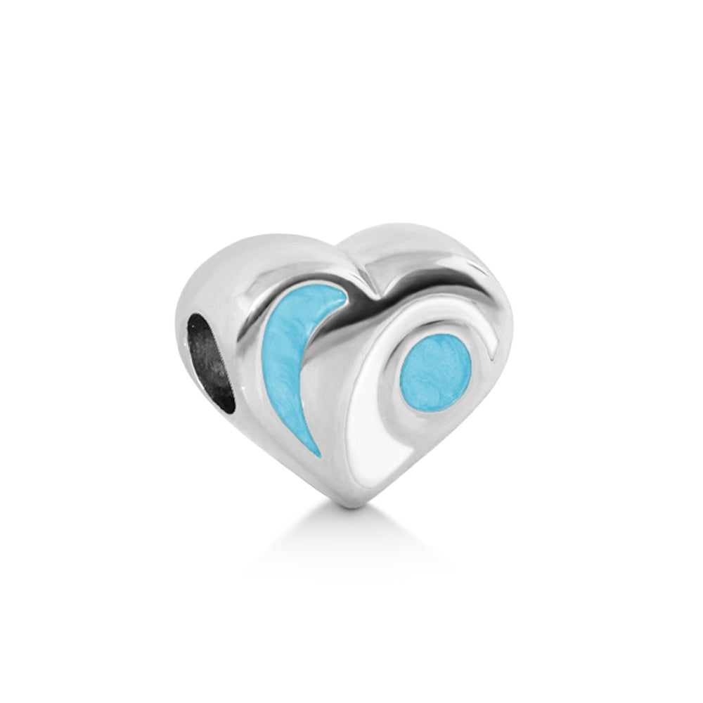Gabriella Beads Enamel Heart for Charms Bracelet