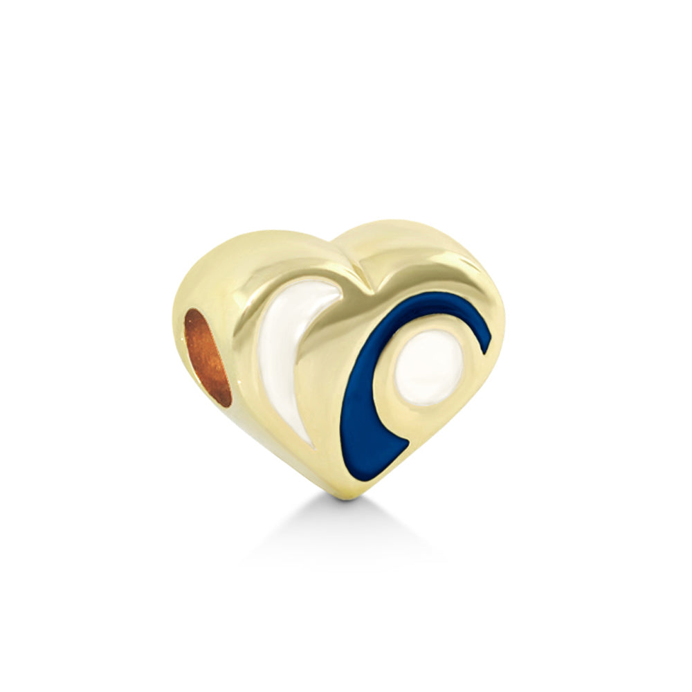 Gabriella Beads Enamel Heart for Charms Bracelet